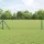 Kerítés oszlopokkal Zöld 0.8 x 25 m PVC-bevonatos acél