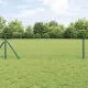 Kerítés oszlopokkal Zöld 0.8 x 25 m PVC-bevonatos acél