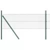 Kerítés oszlopokkal Zöld 0.8 x 25 m PVC-bevonatos acél