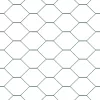 Kerítés oszlopokkal Zöld 0.8 x 25 m PVC-bevonatos acél