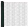 Kerítés oszlopokkal Zöld 1.4 x 25 m PVC-bevonatos acél