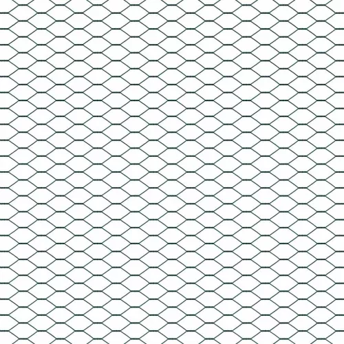 Kerítés oszlopokkal Zöld 1.4 x 25 m PVC-bevonatos acél