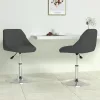 2 db fekete bársony forgó étkezőszék