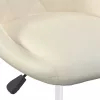 2 db krémszínű bársony forgó étkezőszék