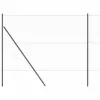 Kerítés oszlopokkal Szürke 1.6 x 25 m PVC-bevonatos acél