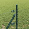 Kerítés oszlopokkal Szürke 0.4 x 50 m PVC-bevonatos acél
