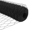 Kerítés oszlopokkal Szürke 0.6 x 50 m PVC-bevonatos acél