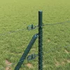 Kerítés oszlopokkal Szürke 0.8 x 50 m PVC-bevonatos acél