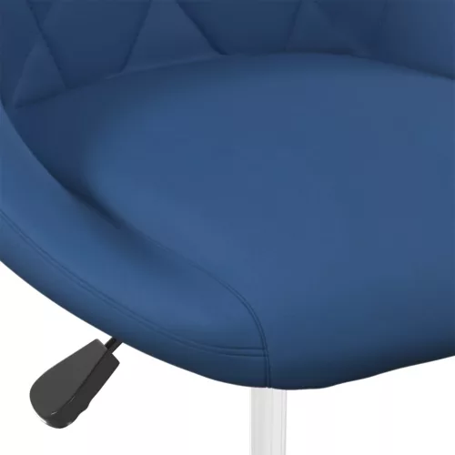 2 db kék bársony forgó étkezőszék