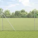 Kerítés oszlopokkal Ezüst 1.6 x 10 m PVC-bevonatos acél