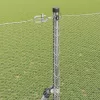 Kerítés oszlopokkal Ezüst 1.6 x 10 m PVC-bevonatos acél