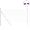 Kerítés oszlopokkal Ezüst 1.2 x 25 m PVC-bevonatos acél