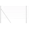 Kerítés oszlopokkal Ezüst 1.2 x 25 m PVC-bevonatos acél