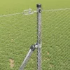 Kerítés oszlopokkal Ezüst 1.4 x 25 m PVC-bevonatos acél