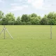 Kerítés oszlopokkal Ezüst 0.8 x 50 m PVC-bevonatos acél