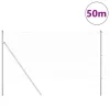 Kerítés oszlopokkal Ezüst 1.2 x 50 m PVC-bevonatos acél