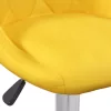 Mustársárga bársony bárszék