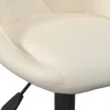 Krémszínű bársony étkezőszék