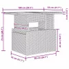 Kerti Kanapé Szett 11 pcs Szürke 100 x 55 x 73 cm Poli rattan