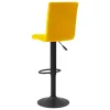 Mustársárga bársony bárszék