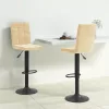 2 db krémszínű bársony bárszék