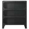 Szürke fém és MDF tárolószekrény 72 x 36 x 82 cm