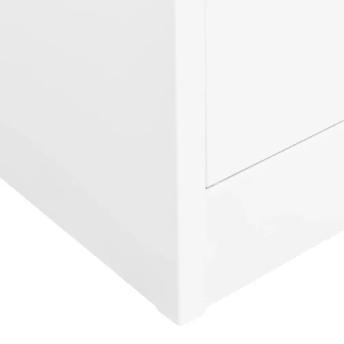 Fehér acél irodai szekrény 90 x 40 x 180 cm