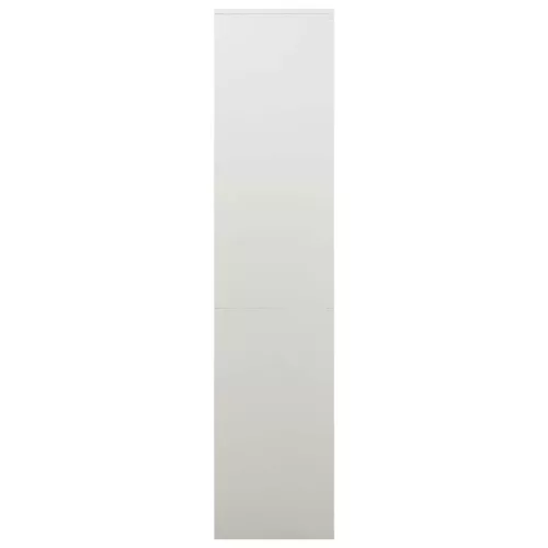 Világosszürke acél irodai szekrény 90 x 40 x 180 cm