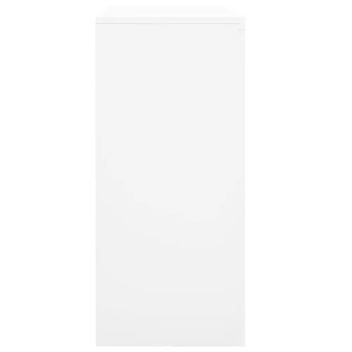 Fehér acél tolóajtós irodai szekrény 90 x 40 x 90 cm