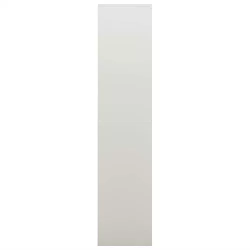 Világosszürke acél zárható szekrény 90 x 40 x 180 cm