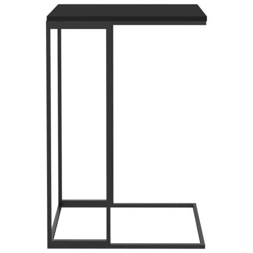 Fekete szerelt fa kisasztal 40 x 30 x 59 cm