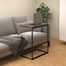 Fekete szerelt fa kisasztal 55 x 35 x 66 cm