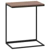 Fekete szerelt fa kisasztal 55 x 35 x 66 cm