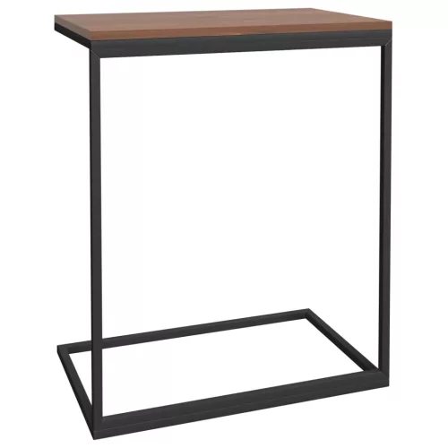 Fekete szerelt fa kisasztal 55 x 35 x 66 cm