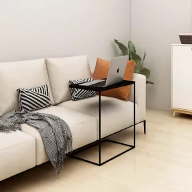 Fekete szerelt fa kisasztal 55 x 35 x 66 cm