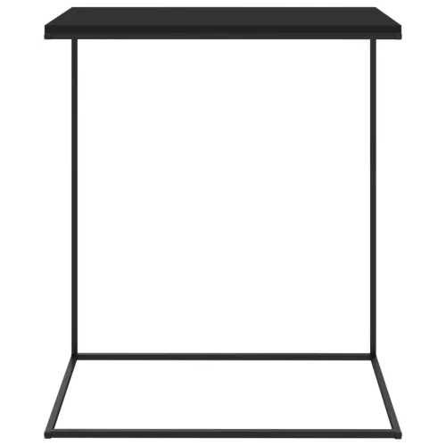 Fekete szerelt fa kisasztal 55 x 35 x 66 cm