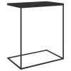 Fekete szerelt fa kisasztal 55 x 35 x 66 cm