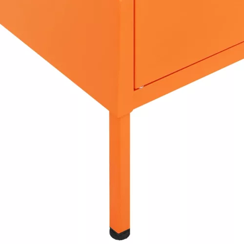 Narancssárga acél tárolószekrény 80 x 35 x 101,5 cm