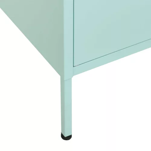Mentazöld acél tárolószekrény 80 x 35 x 101,5 cm