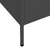 Antracitszürke acél tárolószekrény 80 x 35 x 101,5 cm