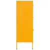 Mustársárga acél fiókos szekrény 80 x 35 x 101,5 cm