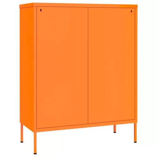 Narancssárga acél fiókos szekrény 80 x 35 x 101,5 cm