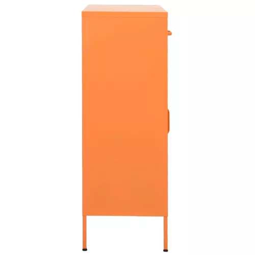 Narancssárga acél tárolószekrény 80 x 35 x 101,5 cm