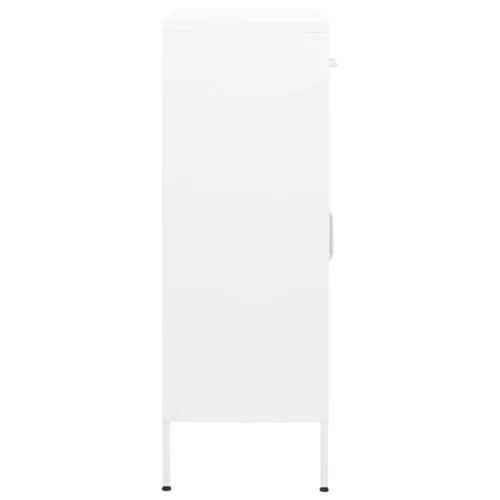 Fehér acél tárolószekrény 80 x 35 x 101,5 cm