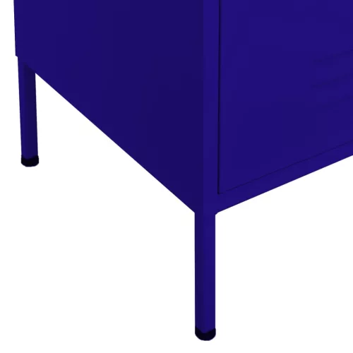 Tengerészkék acél tárolószekrény 80 x 35 x 101,5 cm