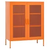 Narancssárga acél tárolószekrény 80 x 35 x 101,5 cm