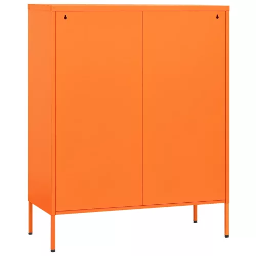 Narancssárga acél fiókos szekrény 80 x 35 x 101,5 cm