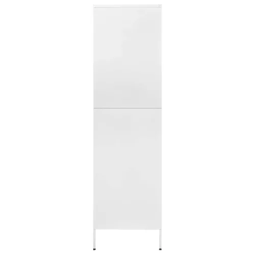 Fehér acél ruhásszekrény 90 x 50 x 180 cm