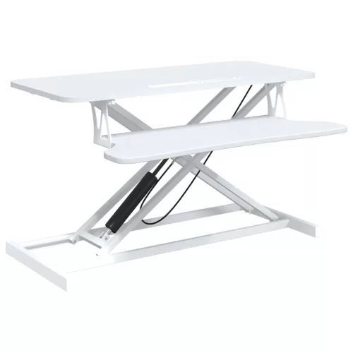 Acél és fatermék állítható munkaállomás 90x40x(13-50) cm