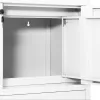 Fehér acél irodai szekrény 90 x 40 x 102 cm